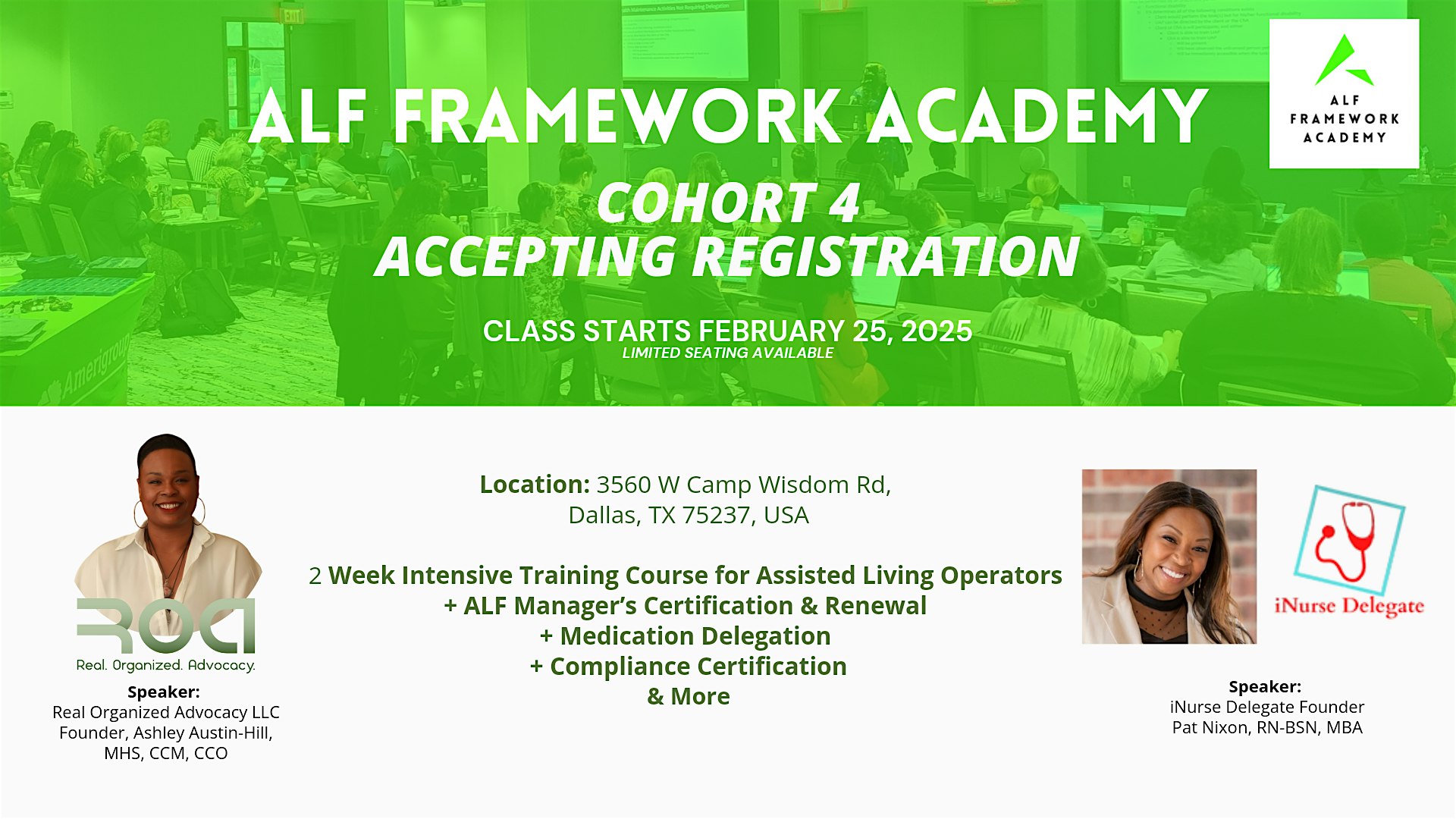 ALF Framework Academy: Cohort 4 – Dallas, TX