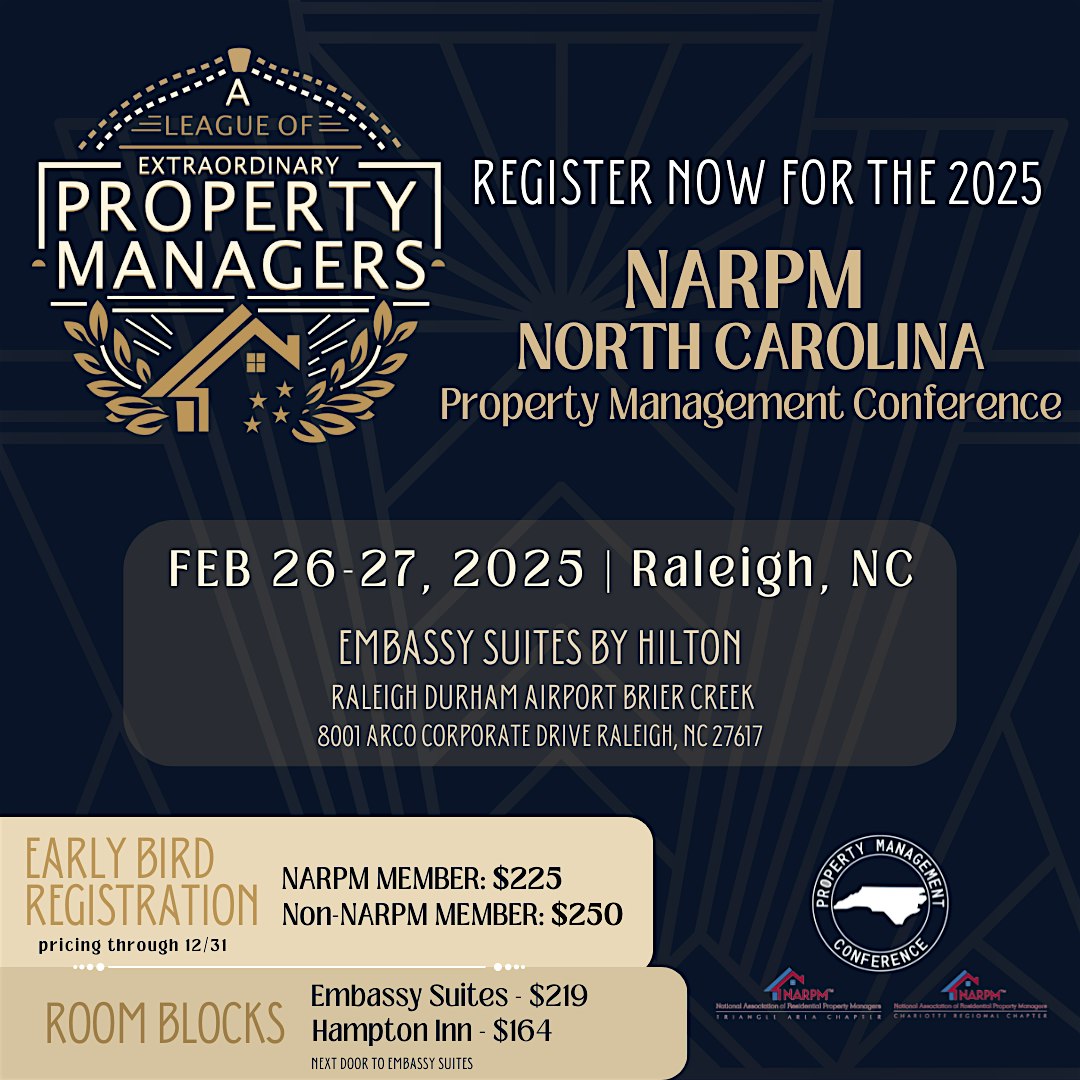 2025 NC Property Management Conference – Raleigh, NC