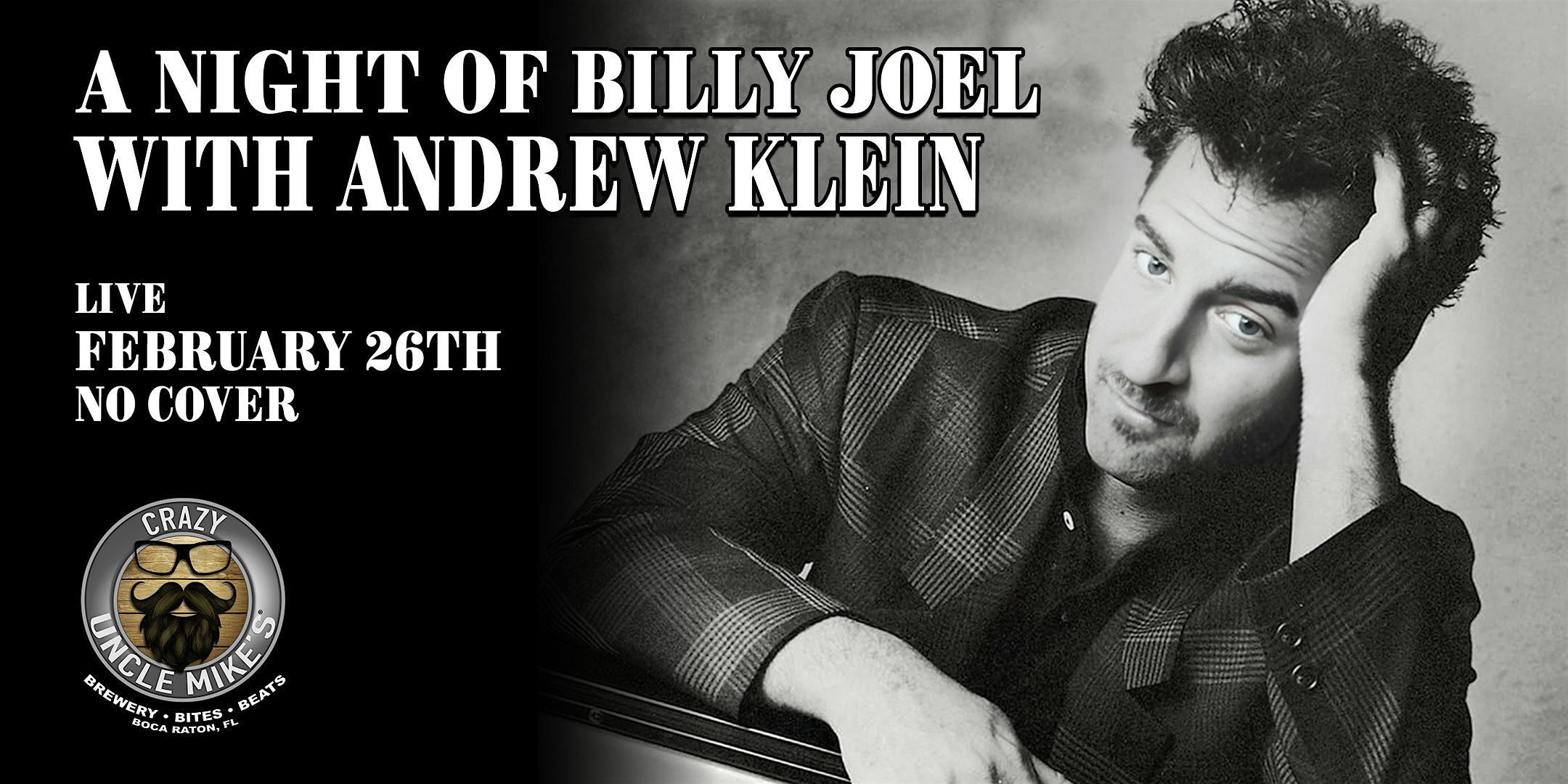 An Evening of Billy Joel with Andrew Klein – Boca Raton, FL