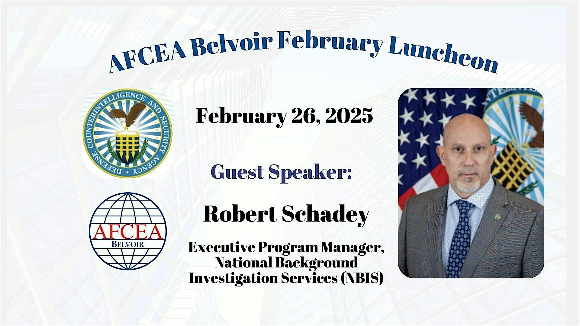 AFCEA Belvoir February 2025 Luncheon – Springfield, VA