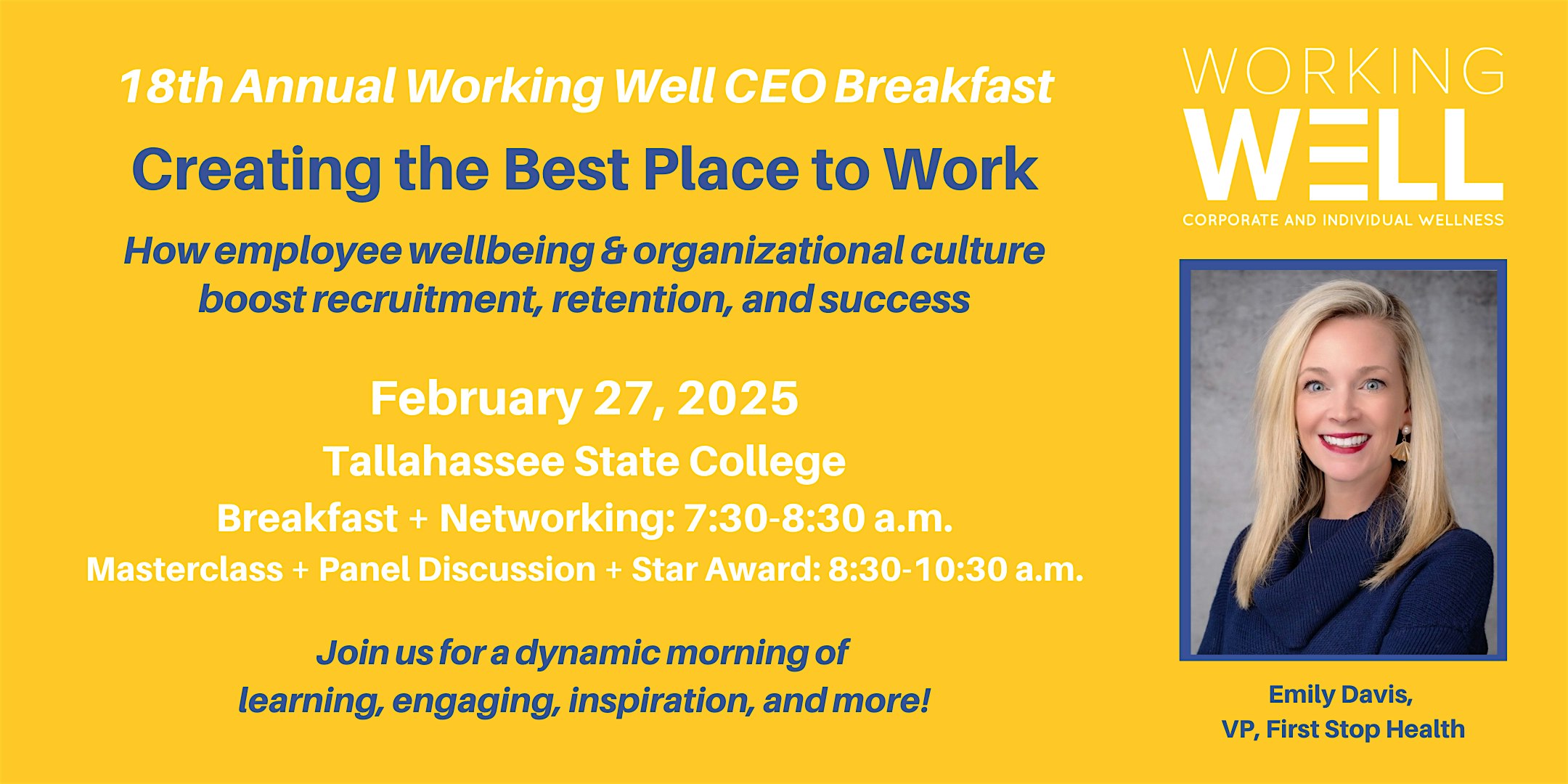 18th Annual Working Well CEO Breakfast – Tallahassee, FL