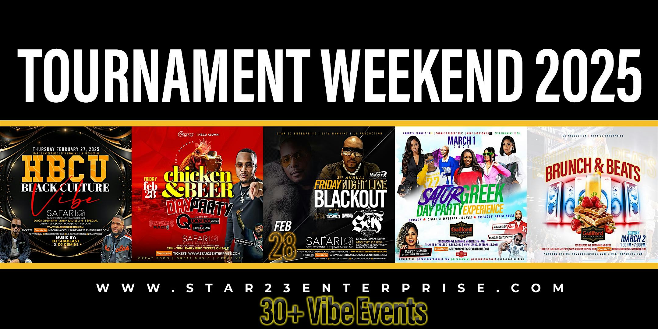 Safari Lounge 2Day Pass: Ultimate 3-Event Tournament Weekend Experience – Baltimore, MD