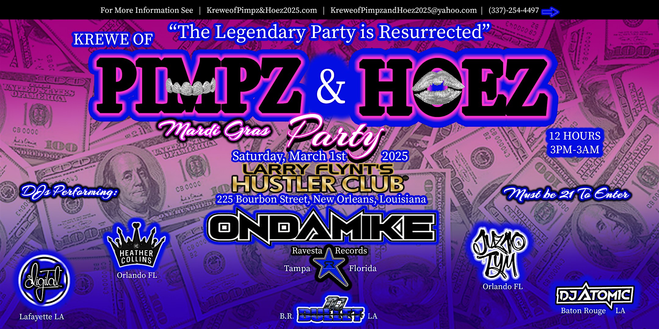 Krewe of Pimpz & Hoez Mardi Gras Ball – New Orleans, LA