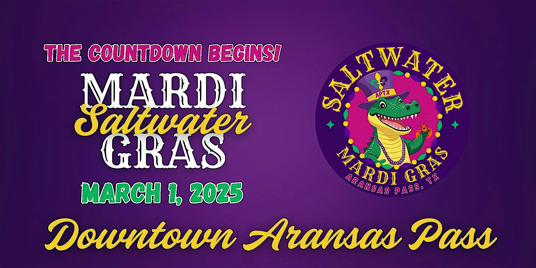 2025 Saltwater Mardi Gras – Vendor, Parade & Gumbo Cook-Off Registration – Aransas Pass, TX