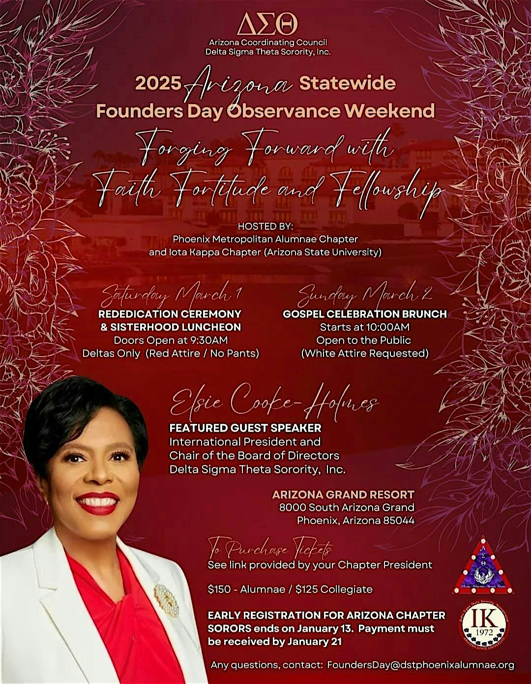 2025 Arizona Statewide Founders Day Celebration Weekend – Phoenix, AZ