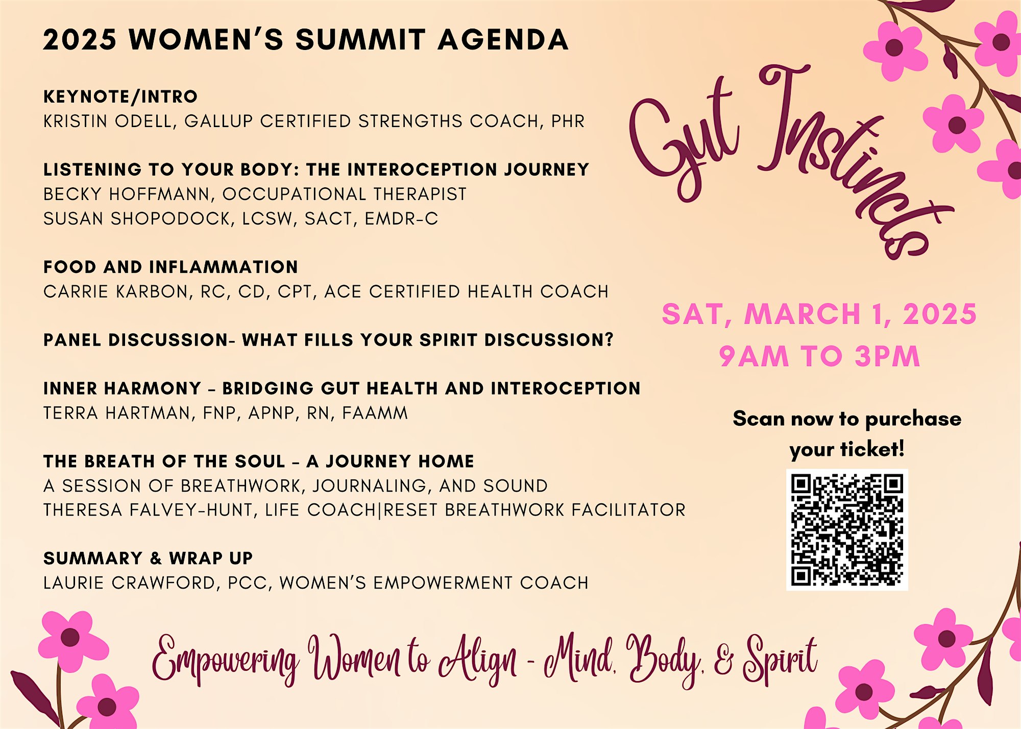 3rd Annual Women’s Summit: Gut Instincts! – Manitowoc, WI