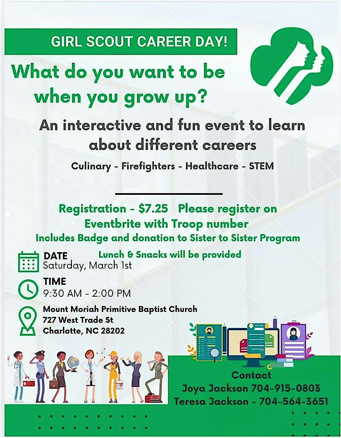 2nd Annual Girl Scout Career Day – Charlotte, NC