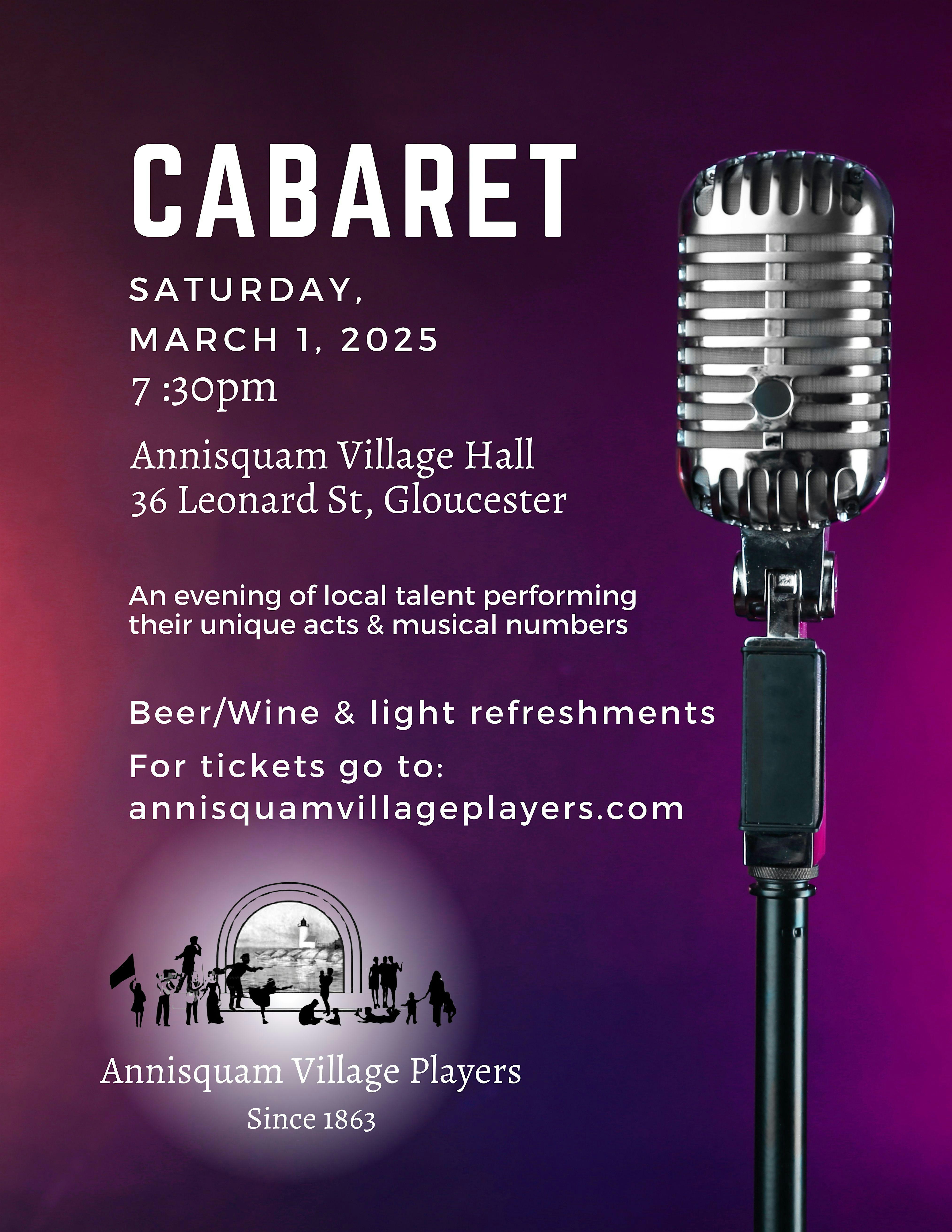 2025 Cabaret – Gloucester, MA