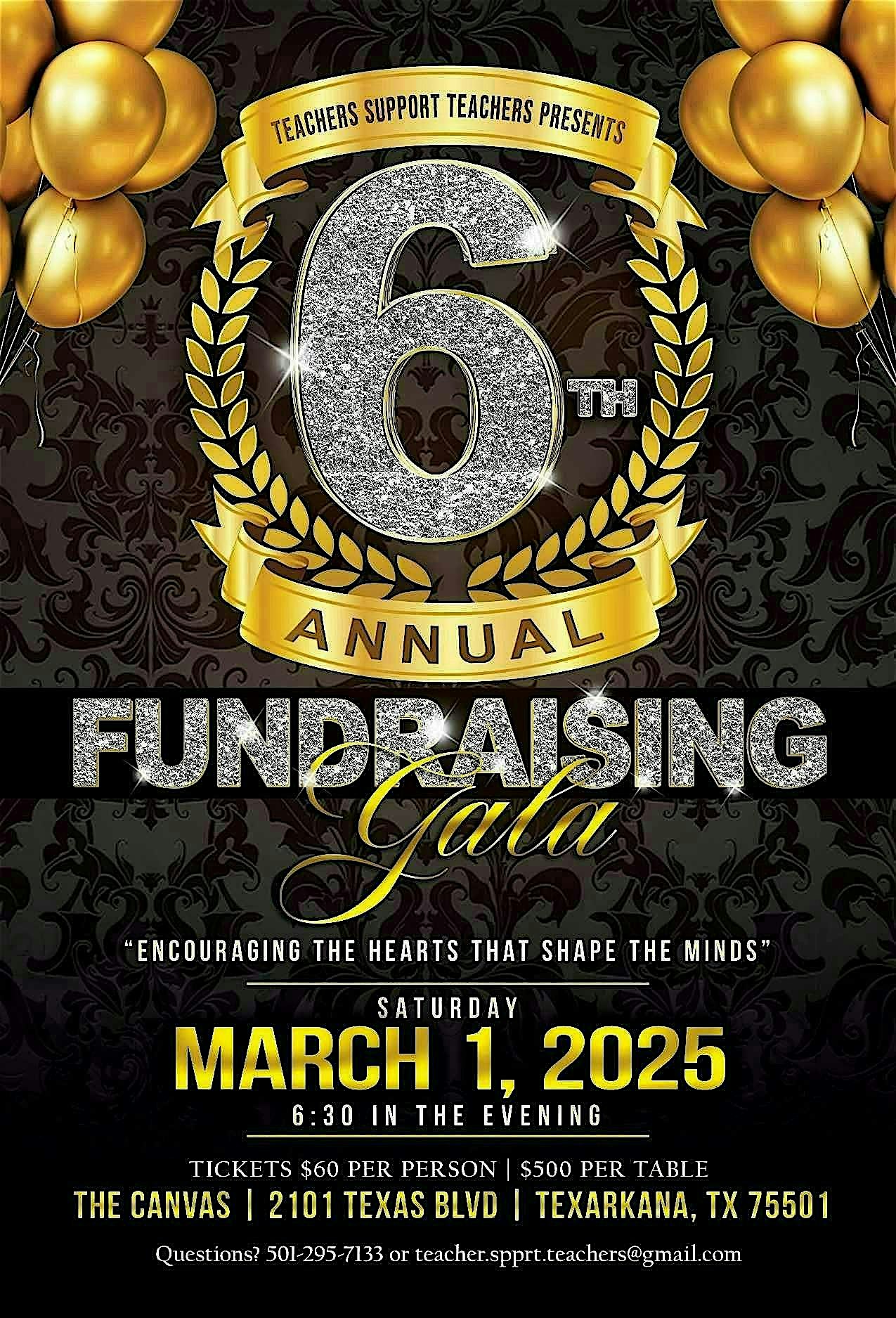 6th Annual Teachers Support Teachers Fundraising Gala – Texarkana, TX