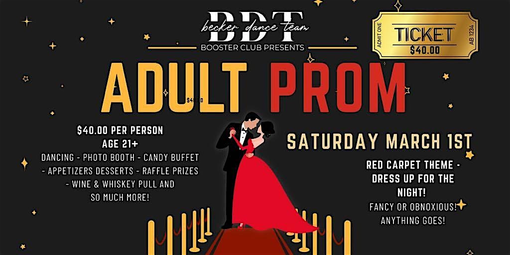 Adult Prom : Red Carpet Theme! – Becker, MN