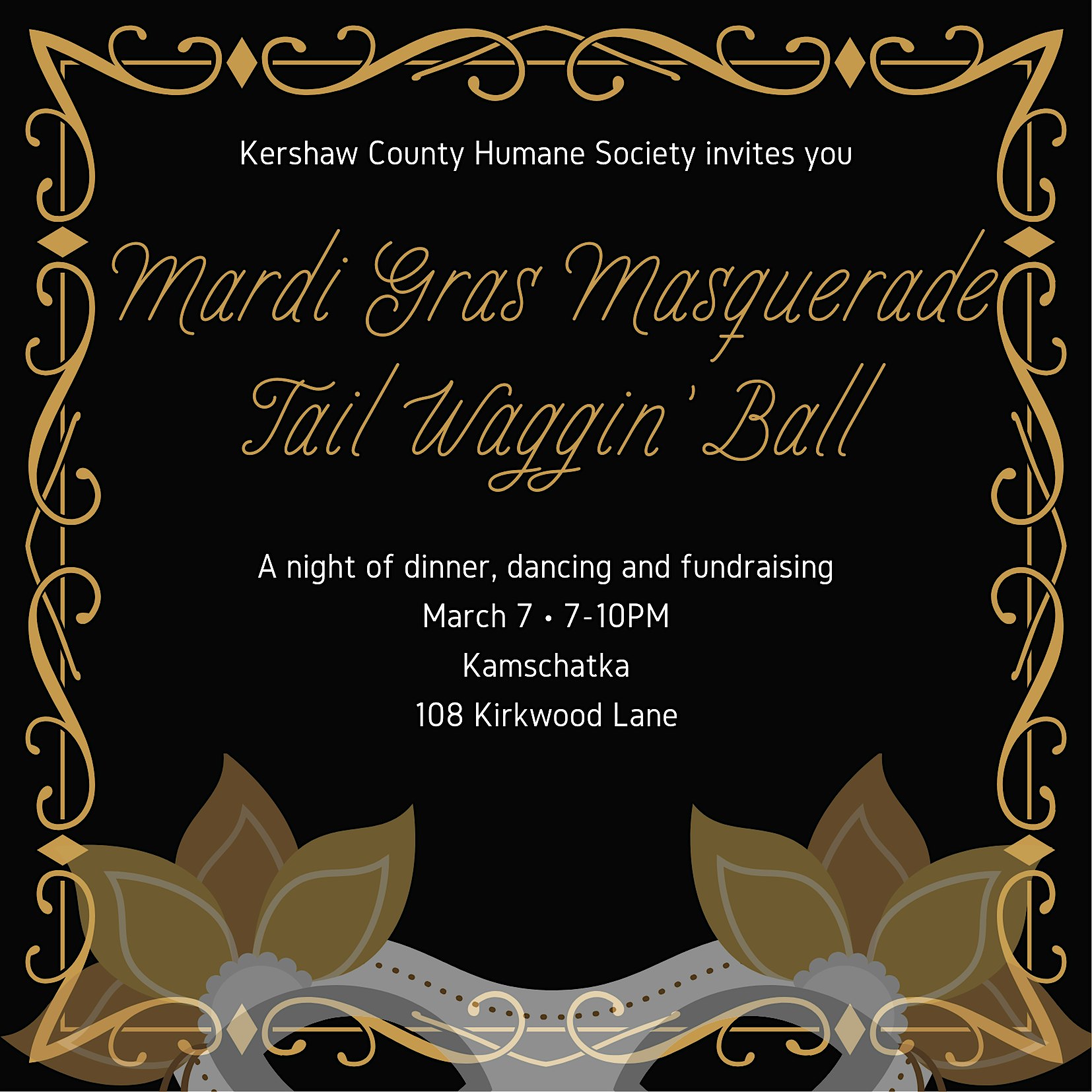 2025 Tail Waggin’ Masquerade Ball – Camden, SC