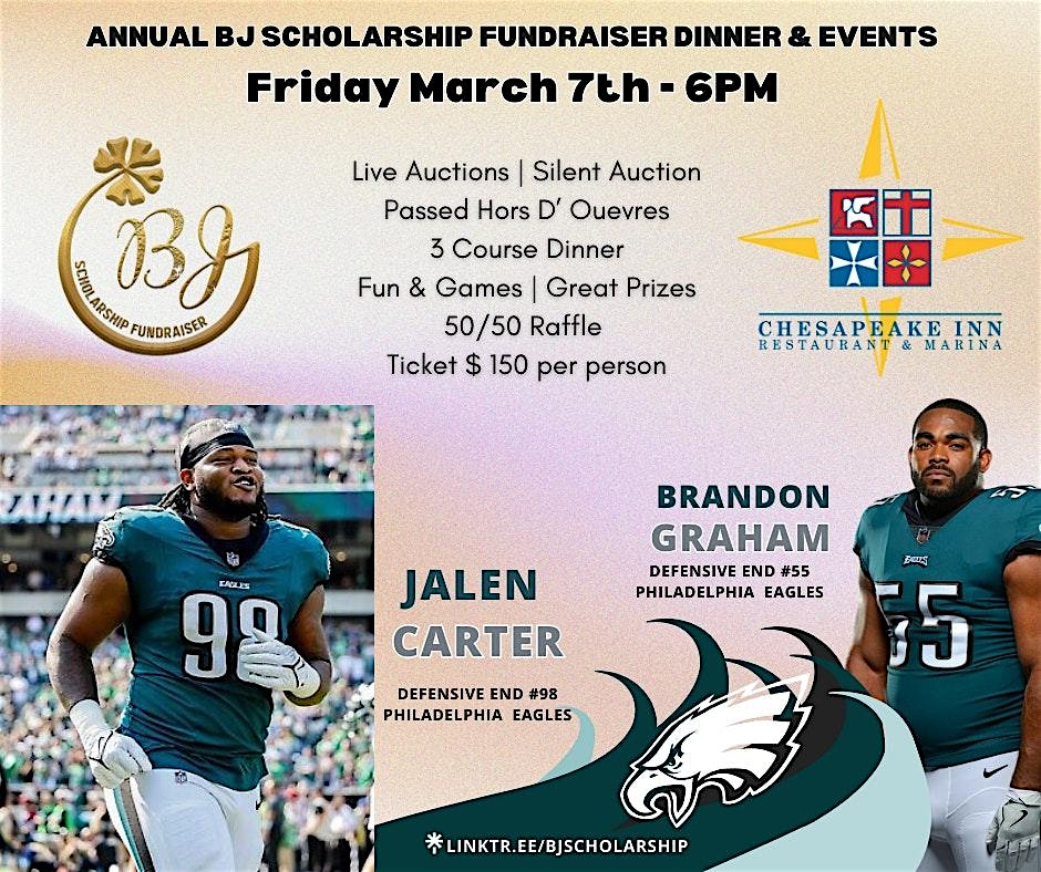 12th Annual BJ Harris Scholarship Fundraiser Dinner & Events – Chesapeake City, MD