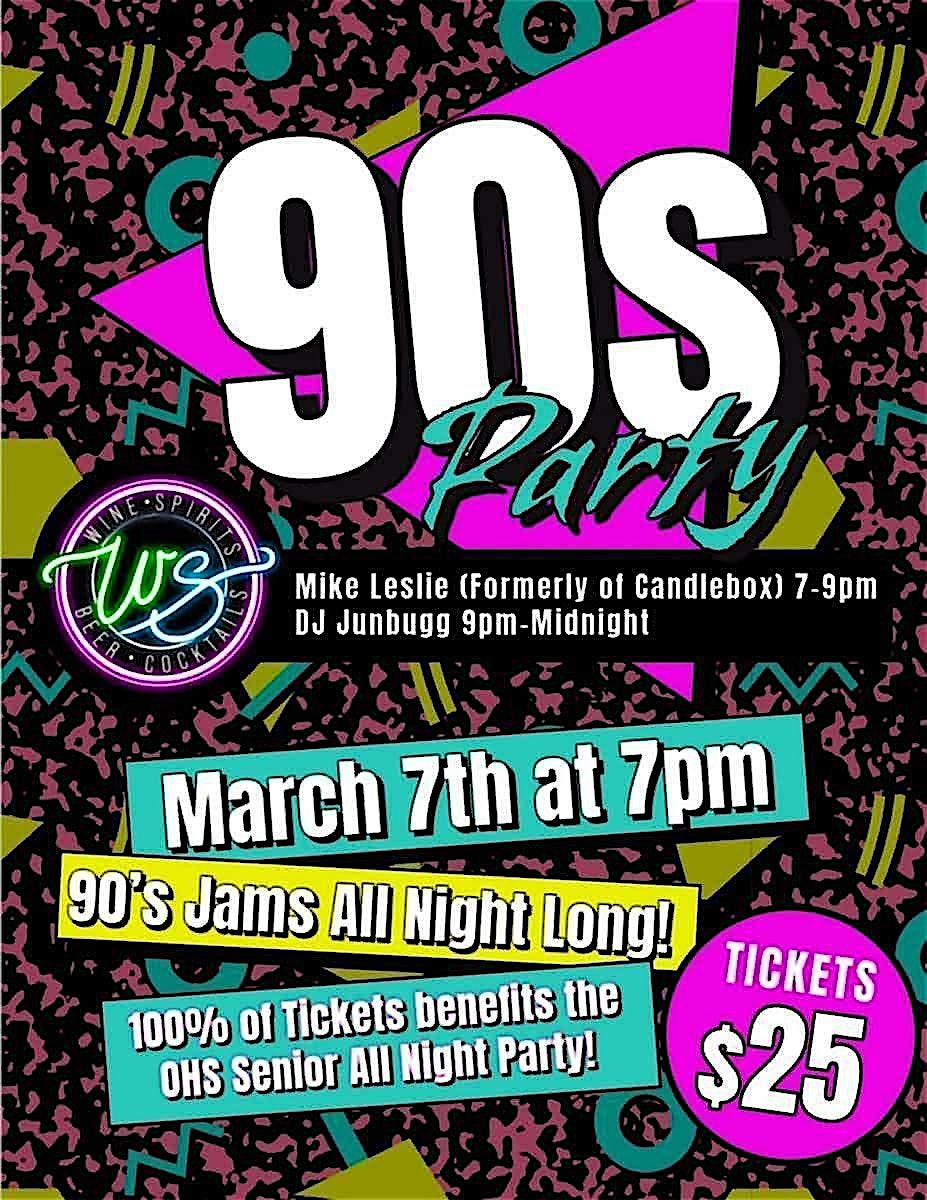 90’s PARTY at Wine Social!!! – Orion Township, MI