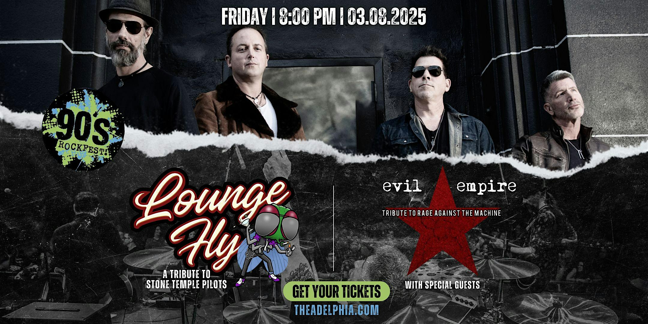 90’s Rockfest with Lounge Fly & Evil Empire – Marietta, OH