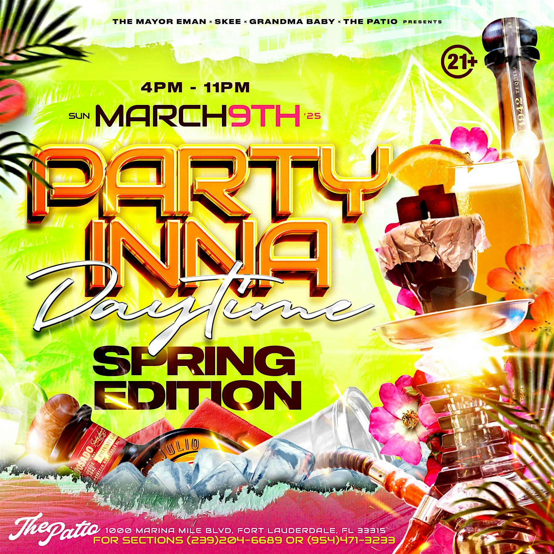 PARTY INNA DAYTIME SPRING BREAK BIGGEST OUTDOOR PARTY – Fort Lauderdale, FL