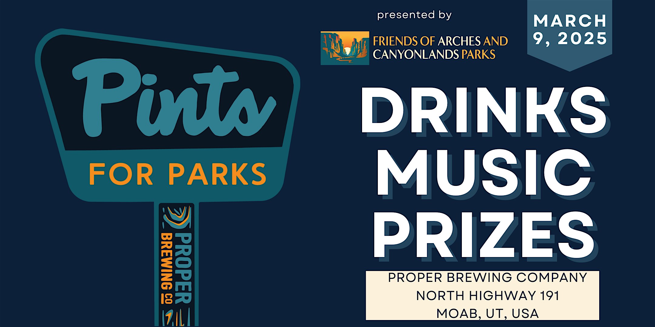 2nd Annual Pints for Parks – Moab, UT