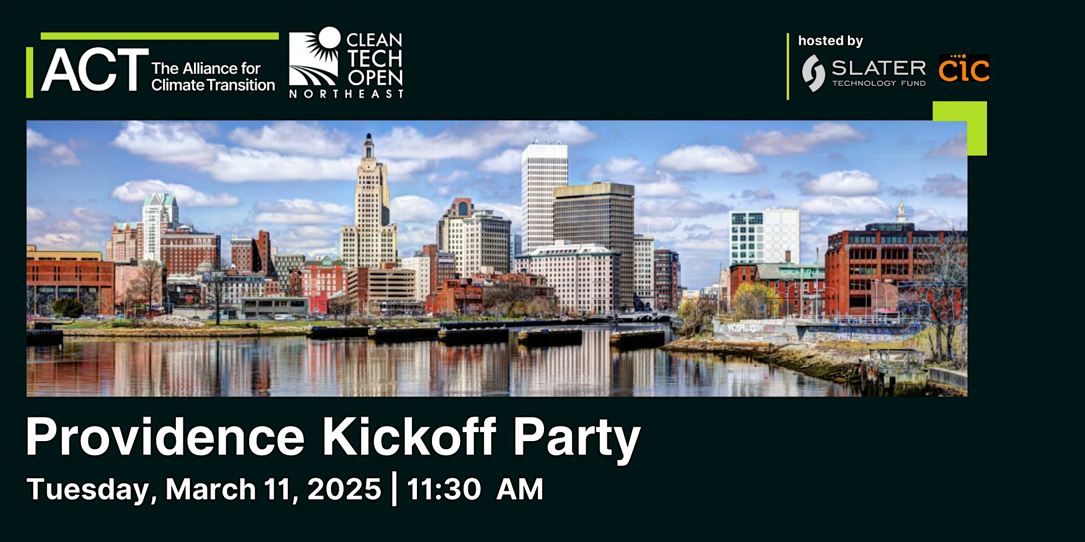 2025 Cleantech Open Northeast Providence Kickoff Party – Providence, RI