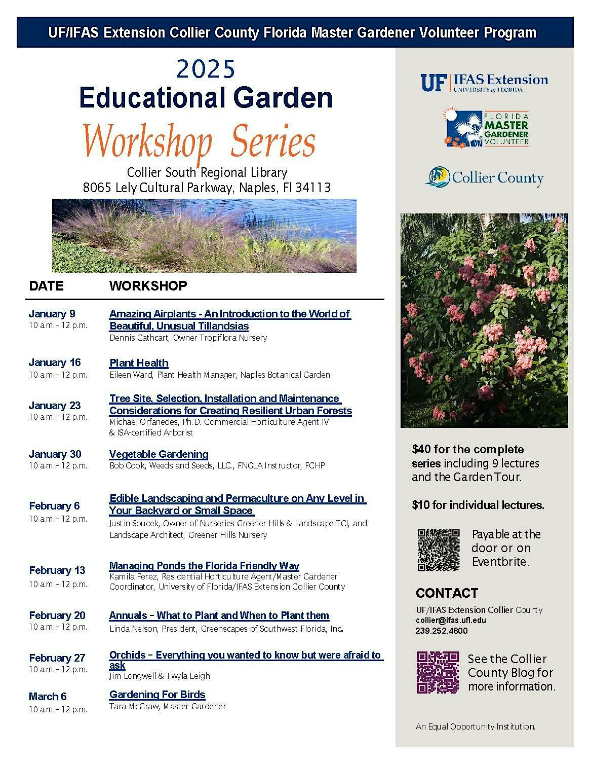 2025 Naples Garden Workshop – Naples, FL