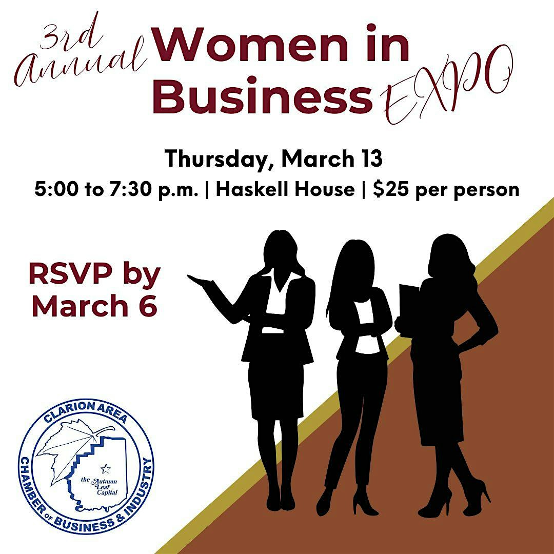 3rd Annual Women in Business Expo – Clarion, PA