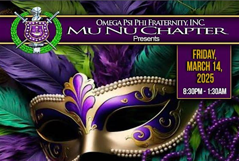 2025 Mu Nu Foundation Mardi Gras Masquerade Fundraising Ball – Greenbelt, MD