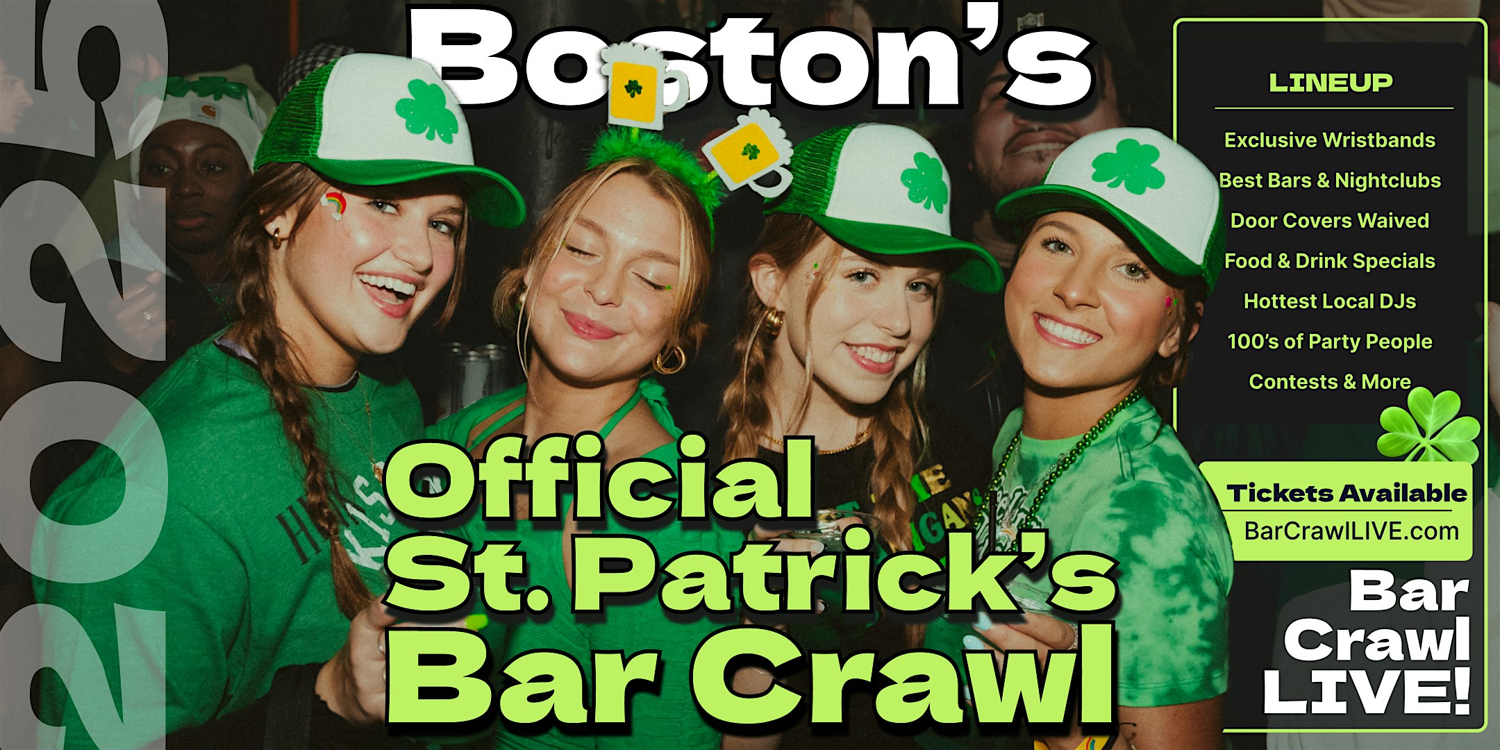 2025 Official Boston St Patricks Day Bar Crawl 2 Dates By Bar Crawl LIVE – Boston, MA