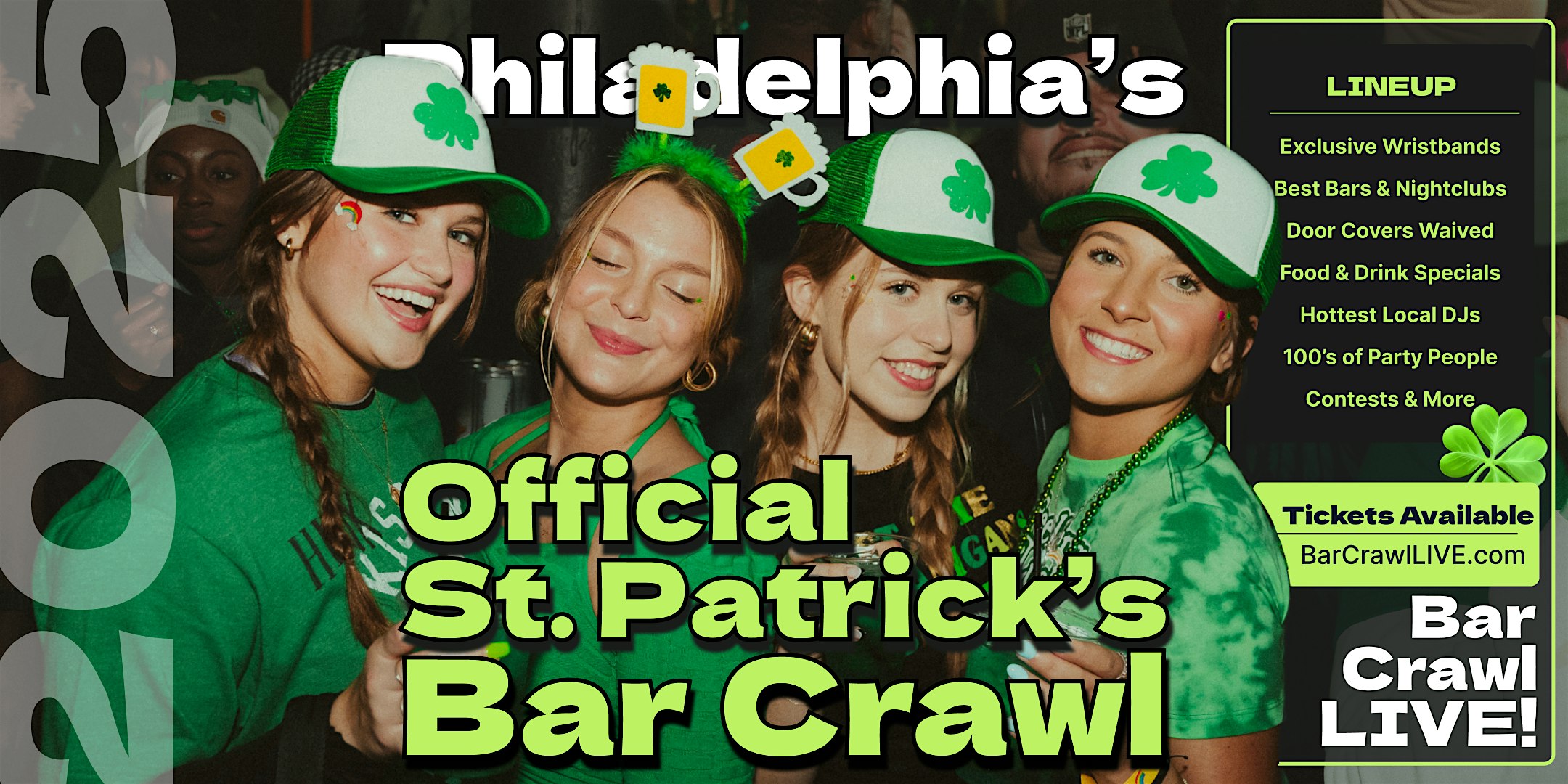 2025 Official Philadelphia St Patricks Day Bar Crawl 2 Dates Bar Crawl LIVE – Philadelphia, PA