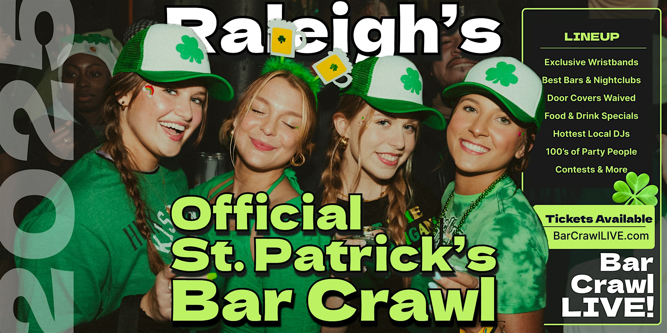 2025 Official Raleigh St Patricks Day Bar Crawl 2 Dates By Bar Crawl LIVE – Raleigh, NC