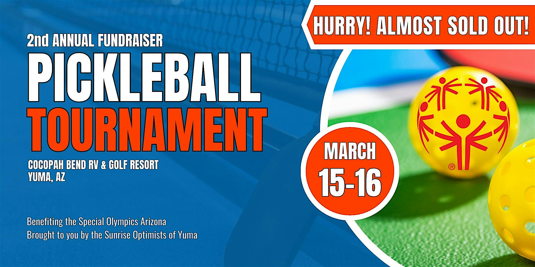 2nd Annual Pickleball Fundraiser Tournament – Yuma, AZ