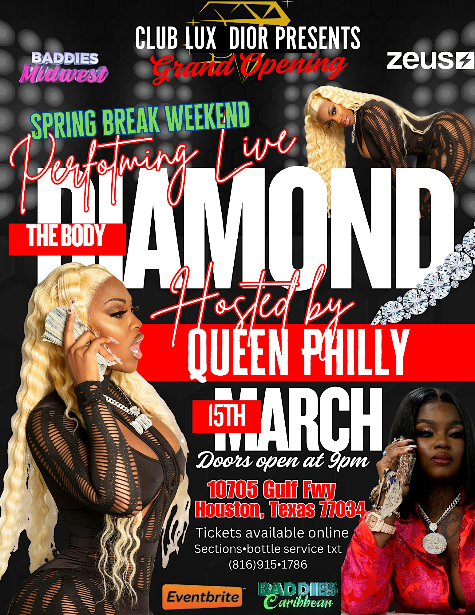 SPRING BREAK DIAMOND THE BODY – Houston, TX