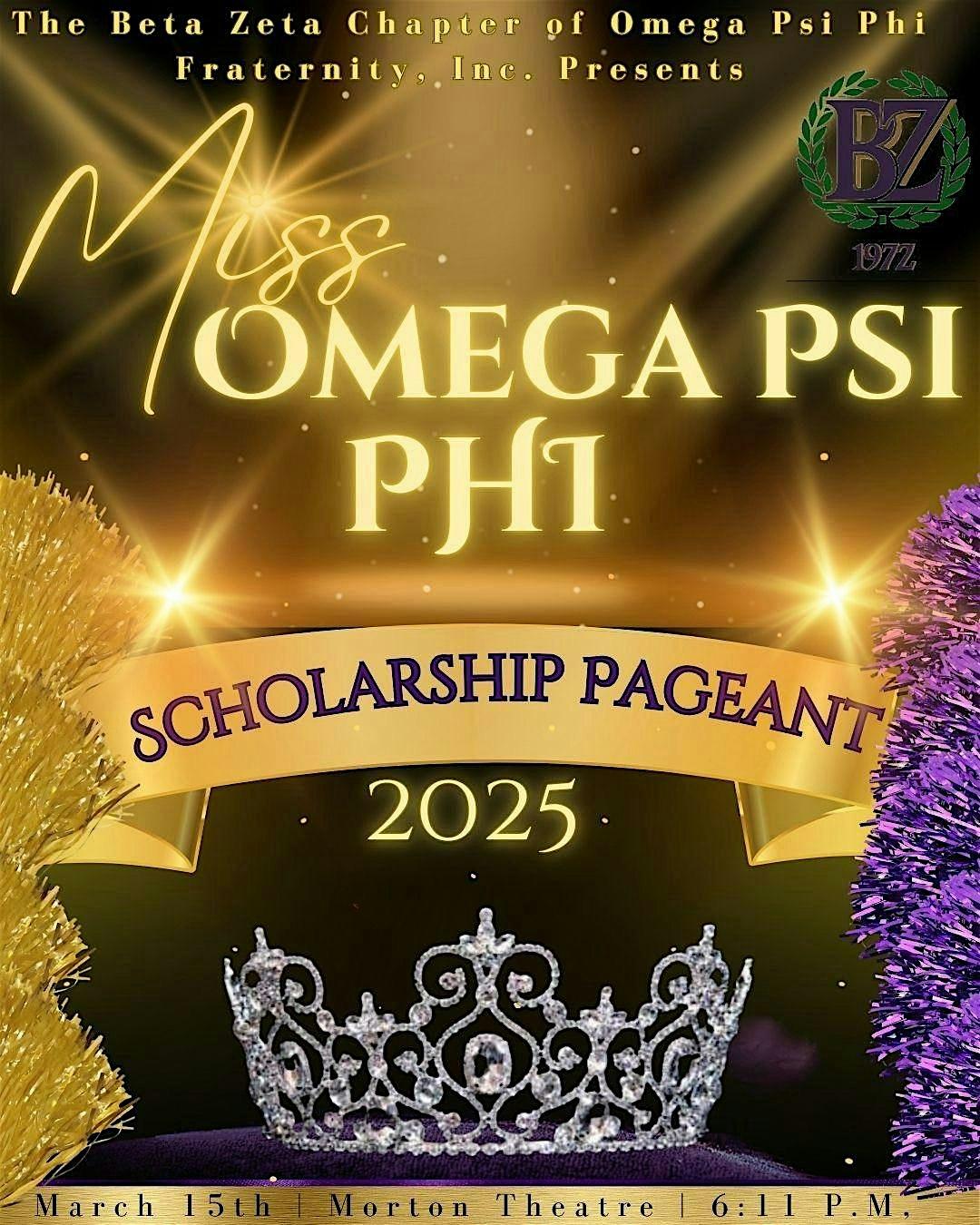 2025 Miss Omega Psi Phi Scholarship Pageant – Athens, GA