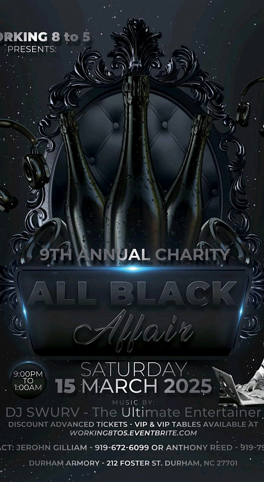 9th Annual Charity All Black Affair – Durham, NC