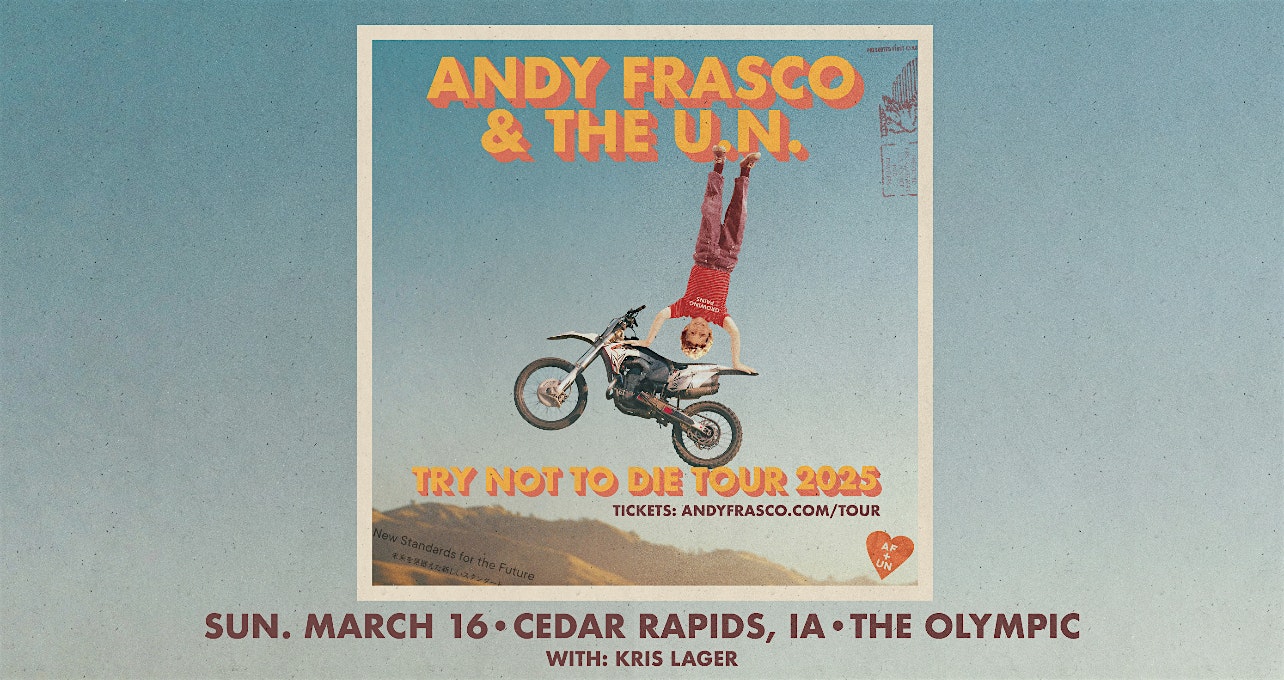 Andy Frasco & The U.N. – Try Not to Die Tour w/Kris Lager – Cedar Rapids, IA