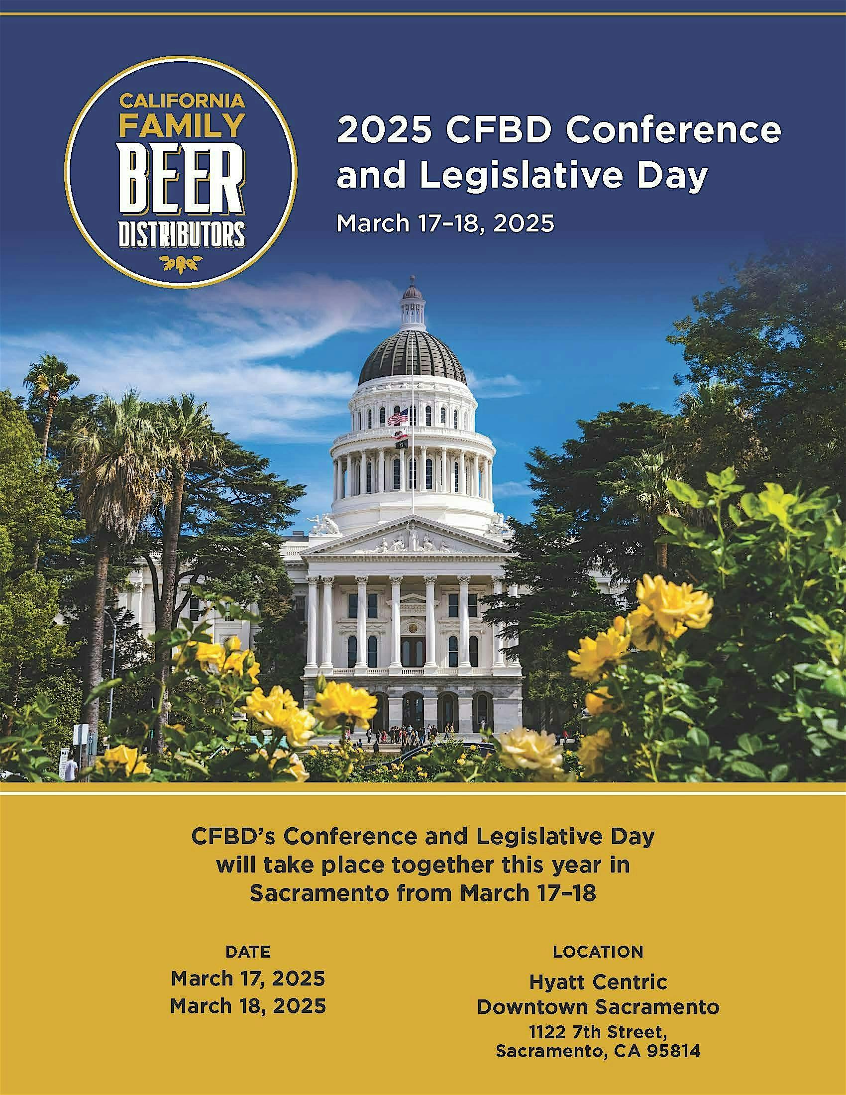 2025 CFBD Conference and Legislative Day – Sacramento, CA