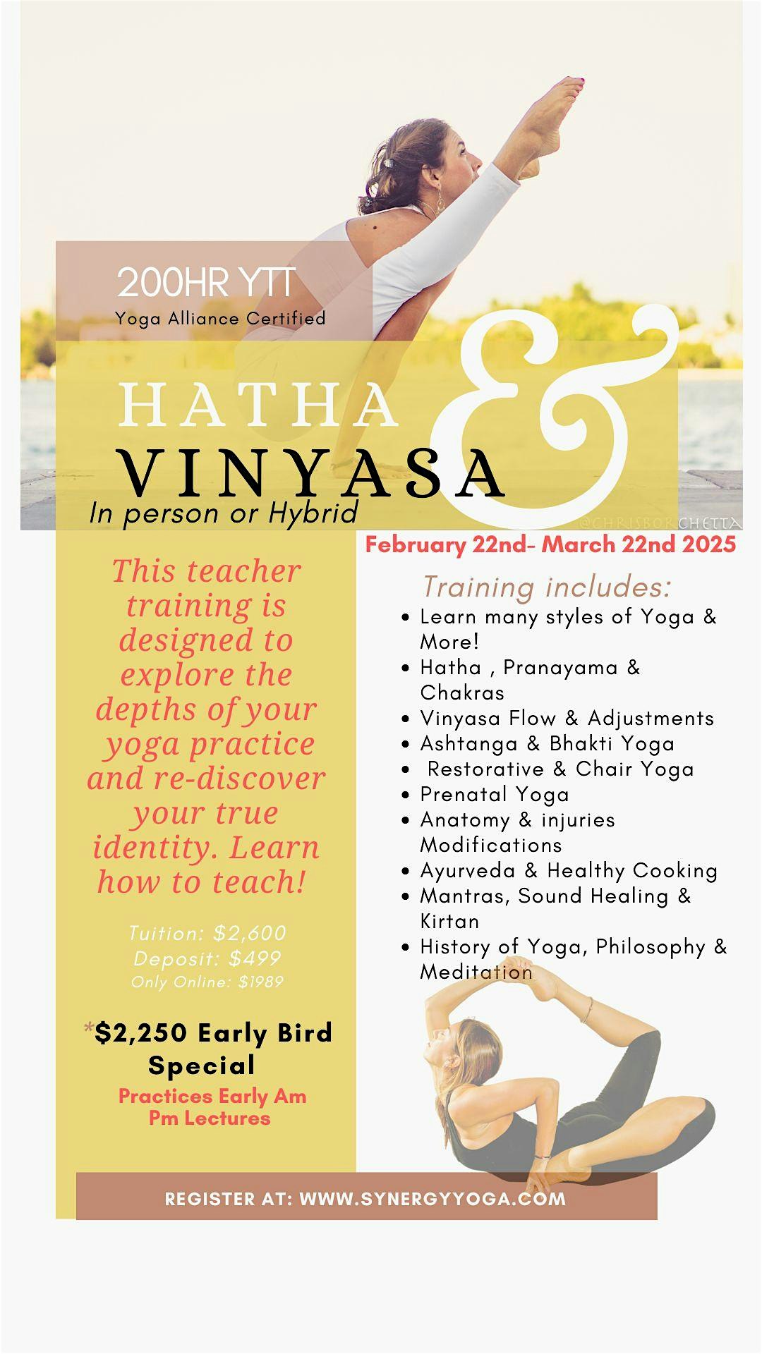 200HR Hatha Vinyasa Yoga Teacher Training – February 22th- March 22th – Miami Beach, FL