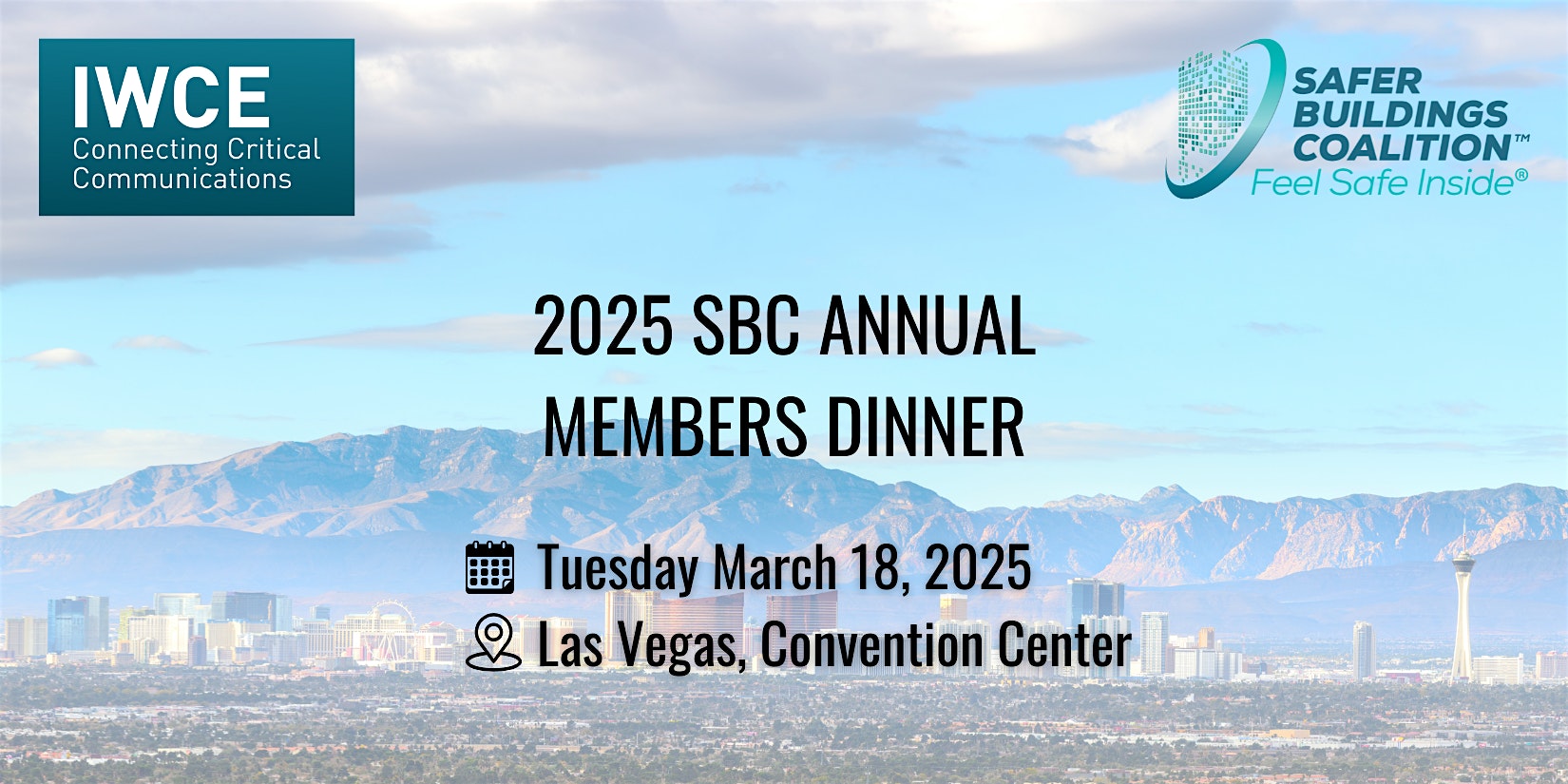 2025 Safer Buildings Coalition Members Reception, Dinner & Meeting – Las Vegas, NV