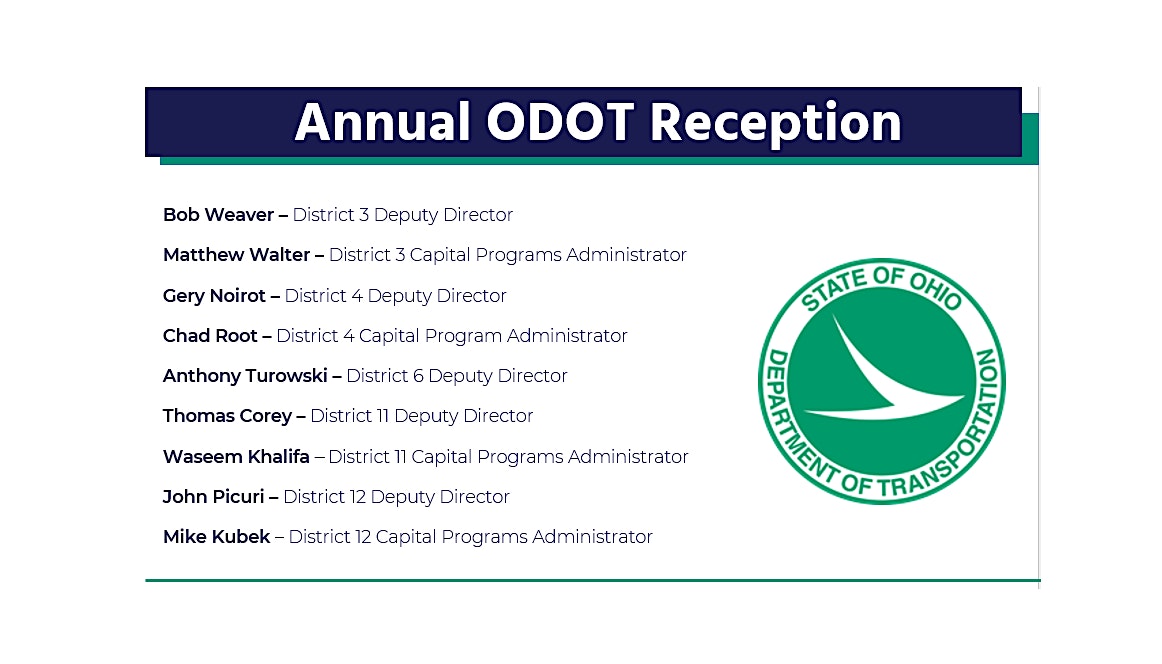 2025 WTS Northeast Ohio Annual ODOT Reception – Broadview Heights, OH