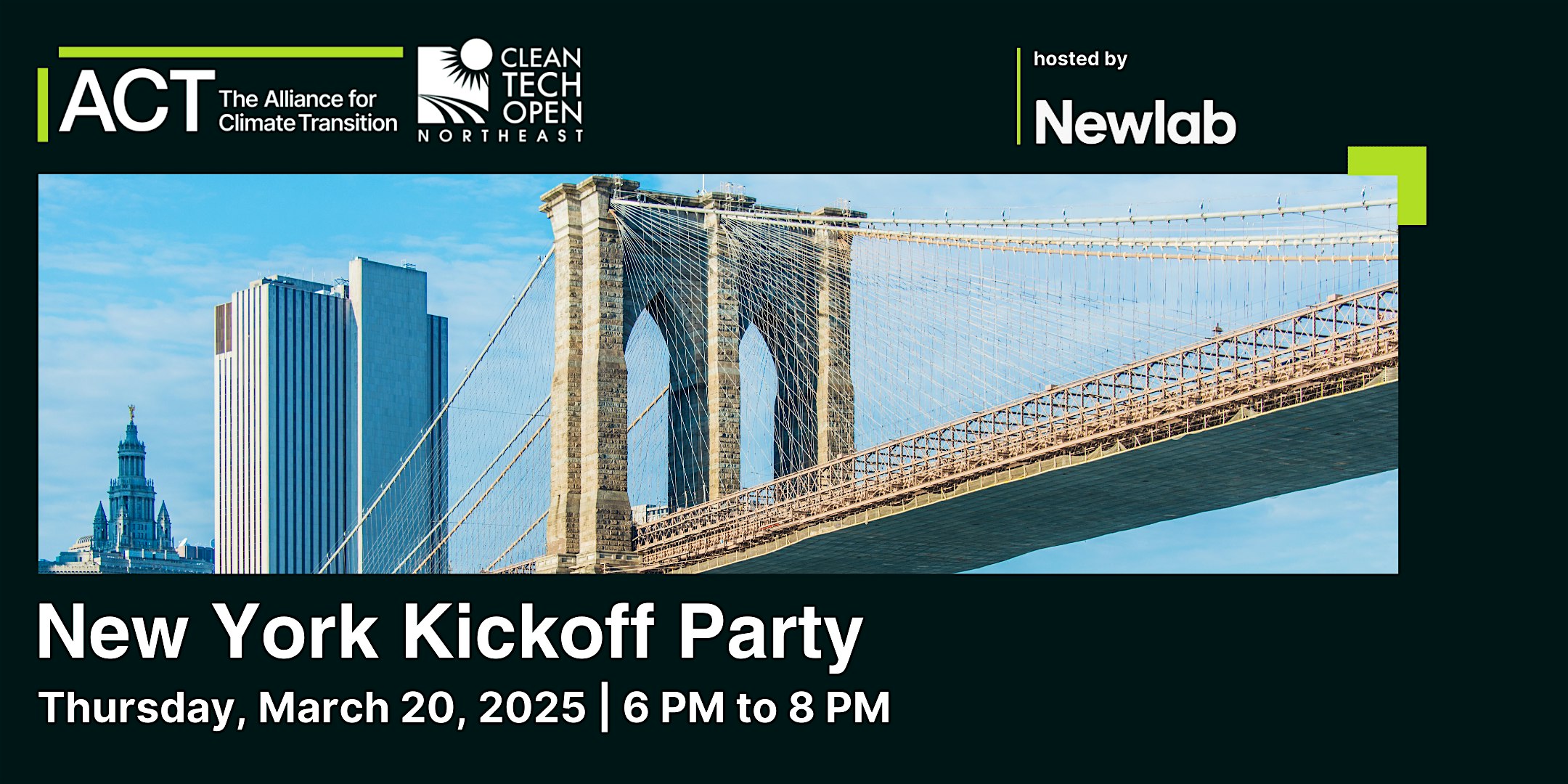 2025 Cleantech Open Northeast New York City Kickoff Party – Brooklyn, NY