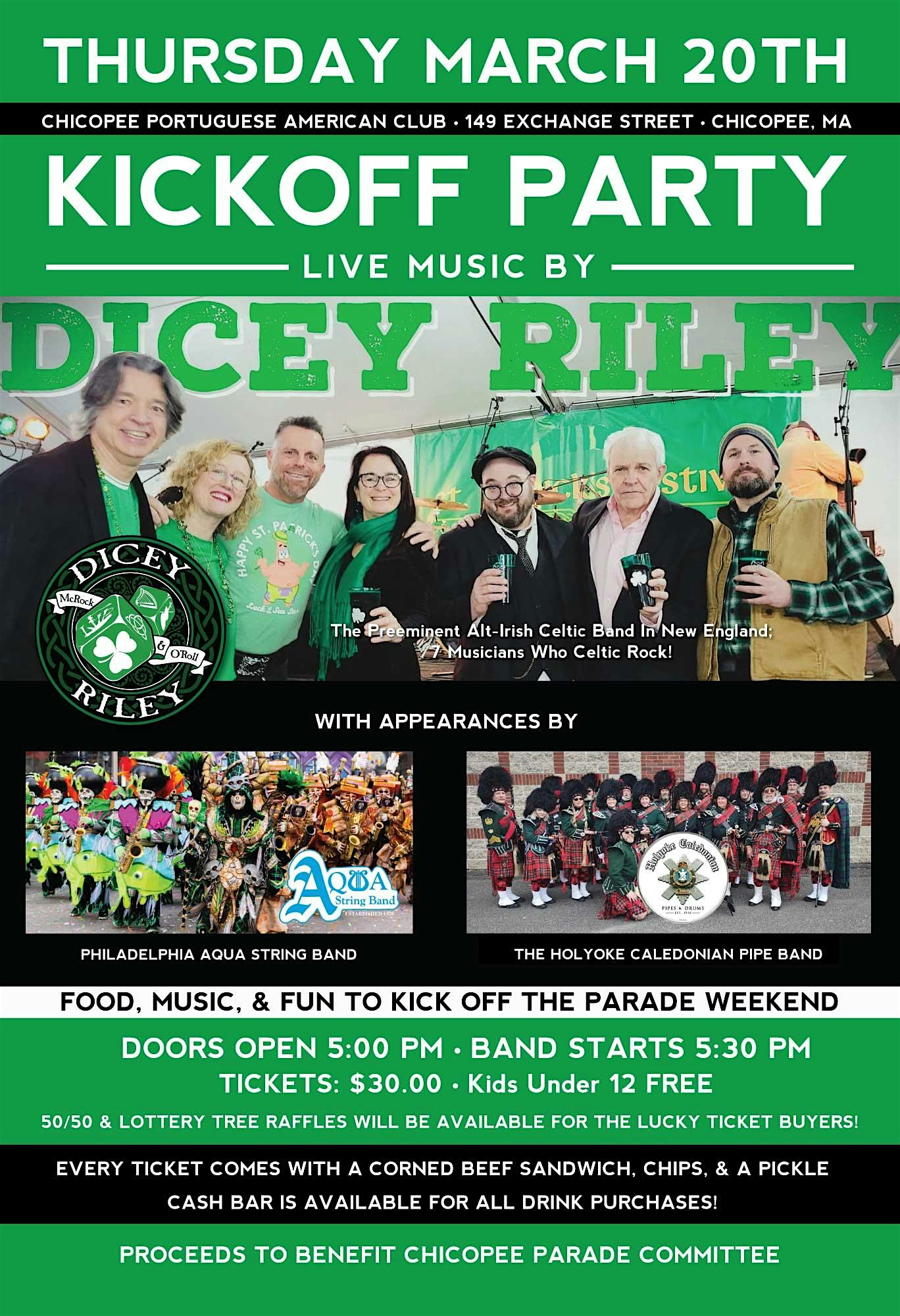 2025 Parade Weekend Kick off Party! – Chicopee, MA