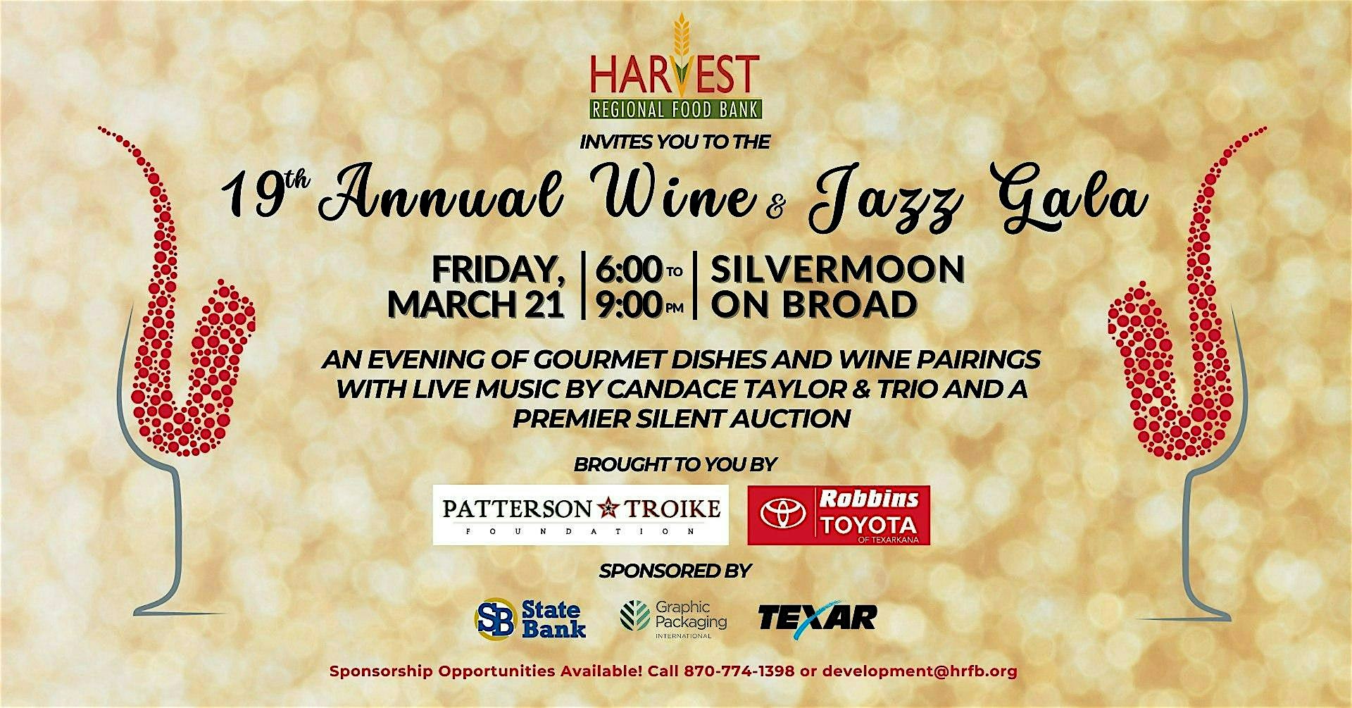 19th Annual Wine & Jazz Gala – Texarkana, TX