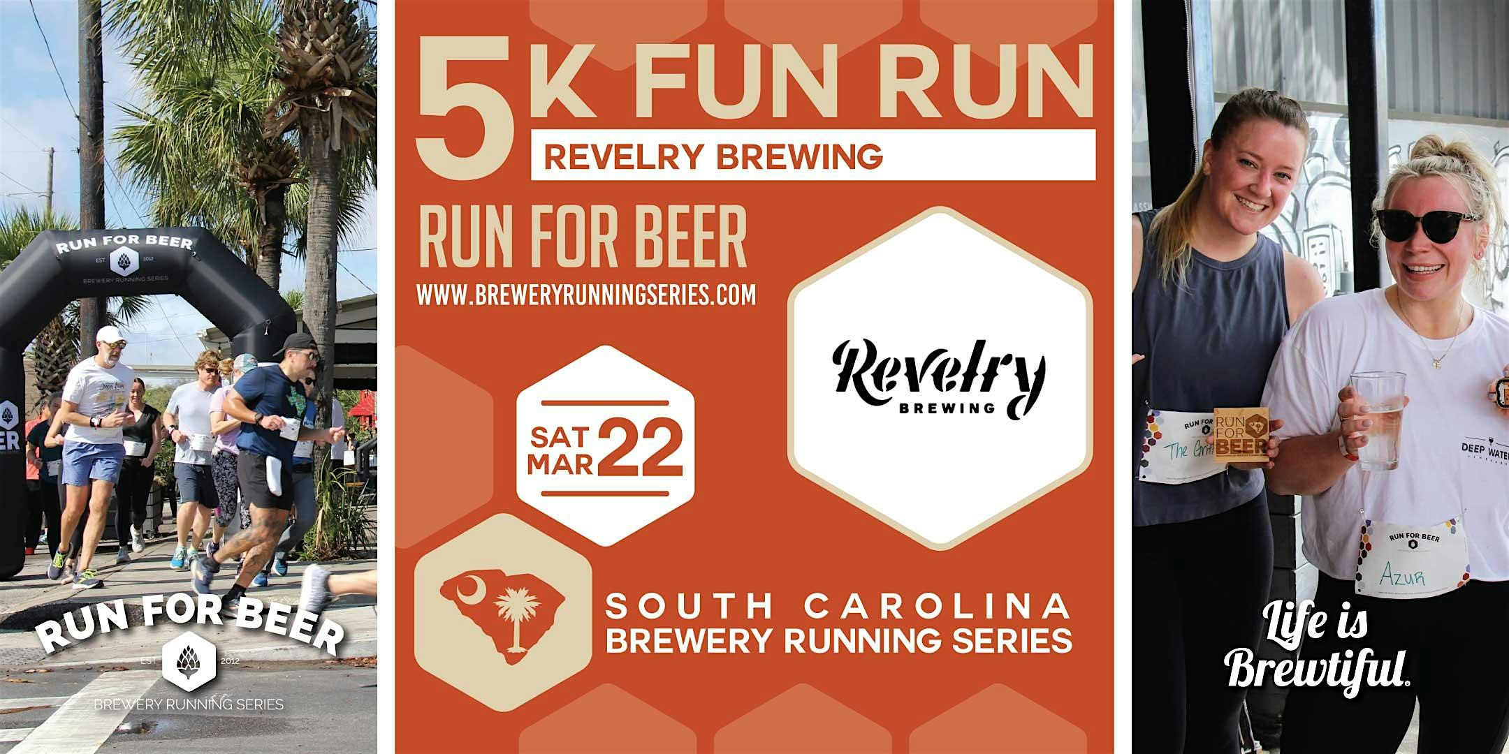 5k Beer Run + Revelry Brewing | 2025 SC Brewery Running Series – Charleston, SC