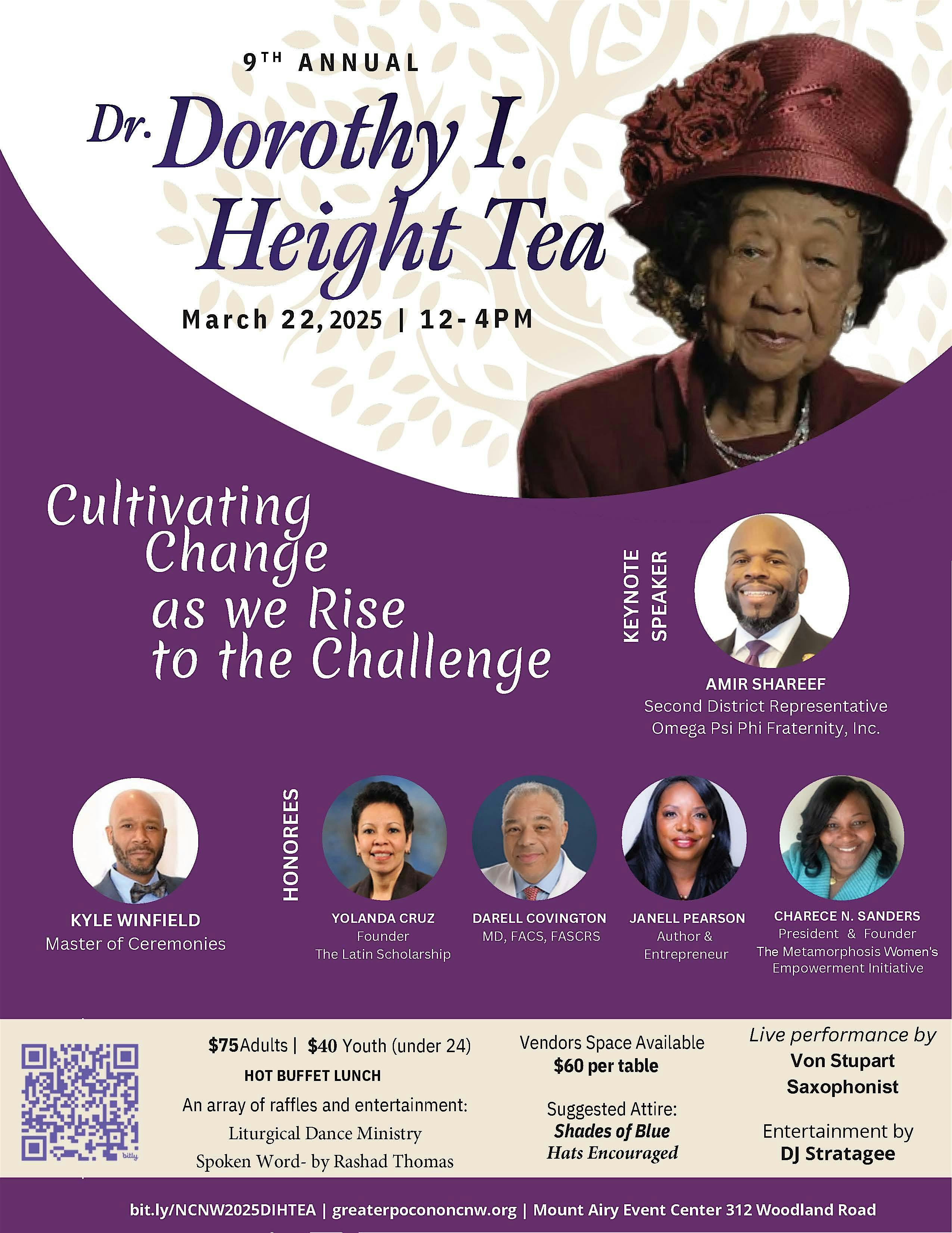 9th Annual Dr. Dorothy I. Height Tea – Mount Pocono, PA