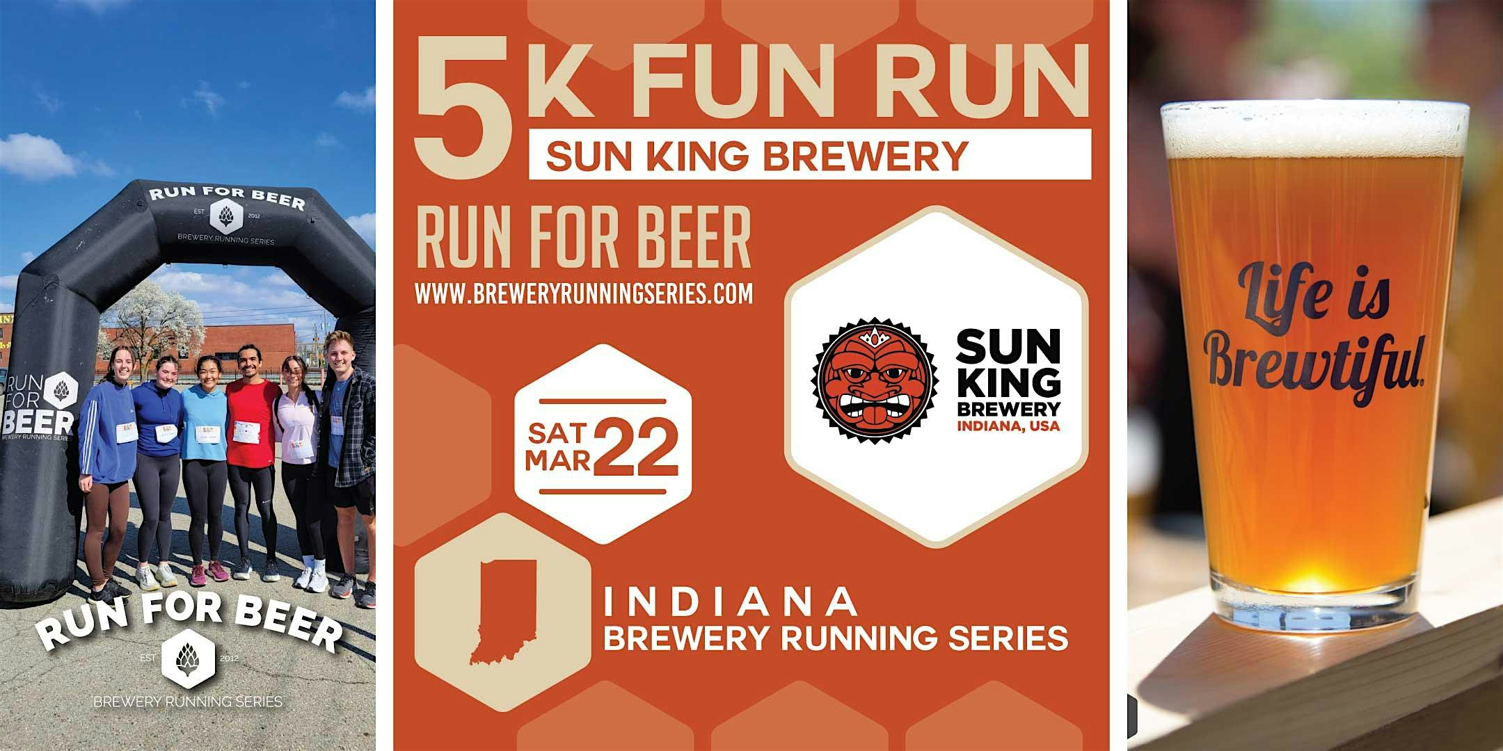 5k Beer Run x Sun King Brewery | 2025 Indiana Brewery Running Series – Indianapolis, IN