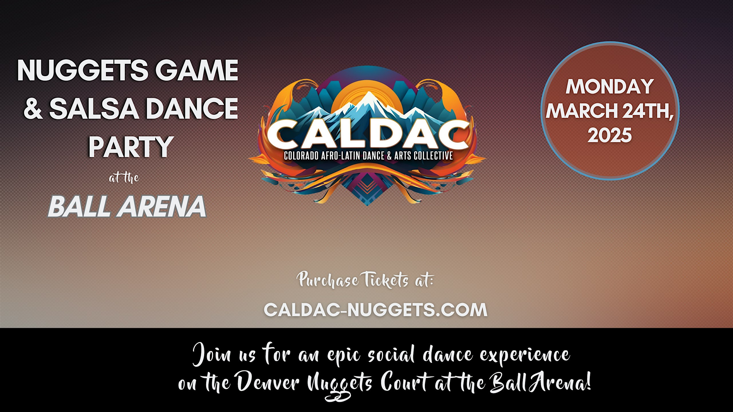 2025 Nuggets v. Chicago Bulls Basketball Game & Official Salsa Dance Party! – Denver, CO