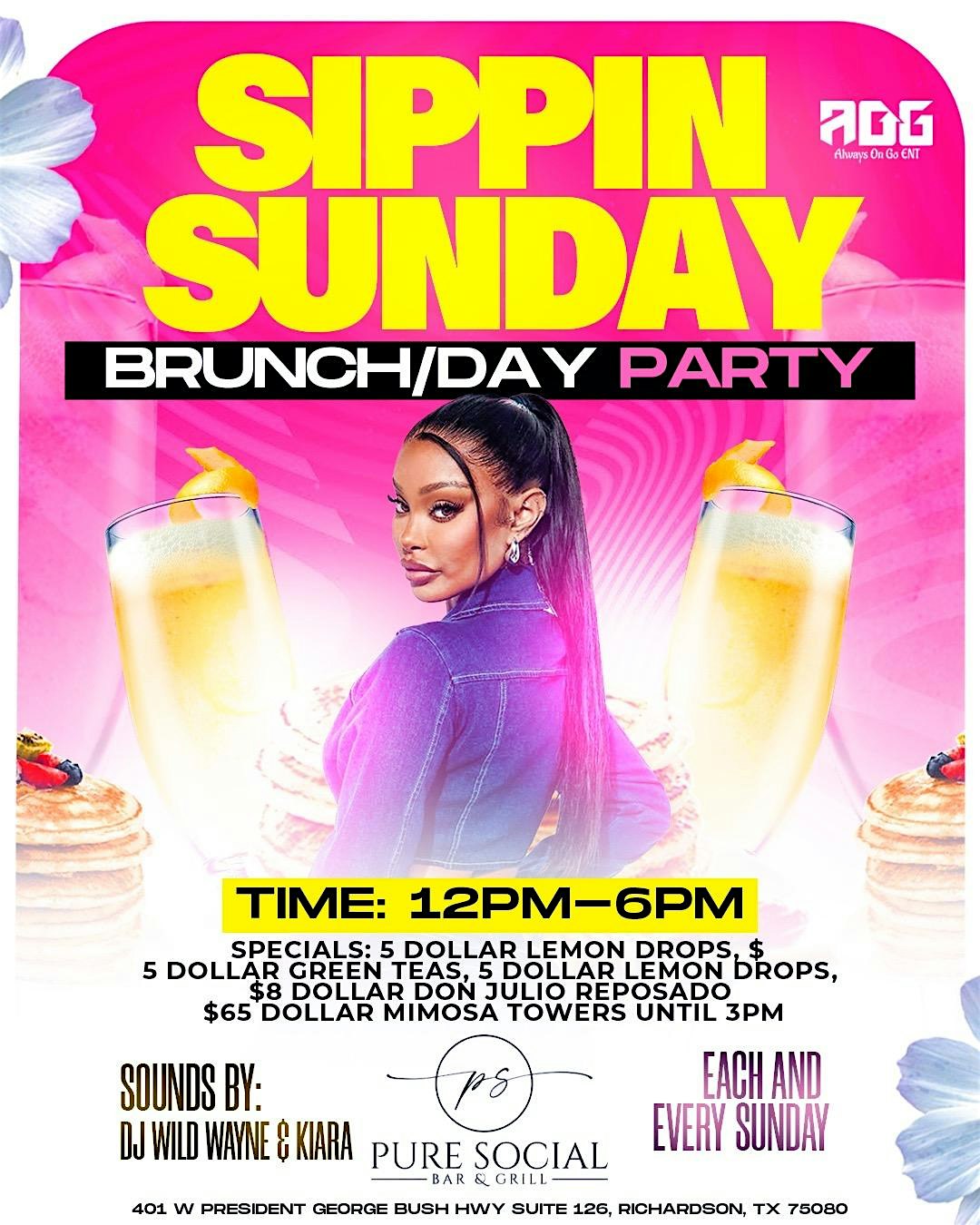 Sippin Sundays Brunch/Day Party – Richardson, TX