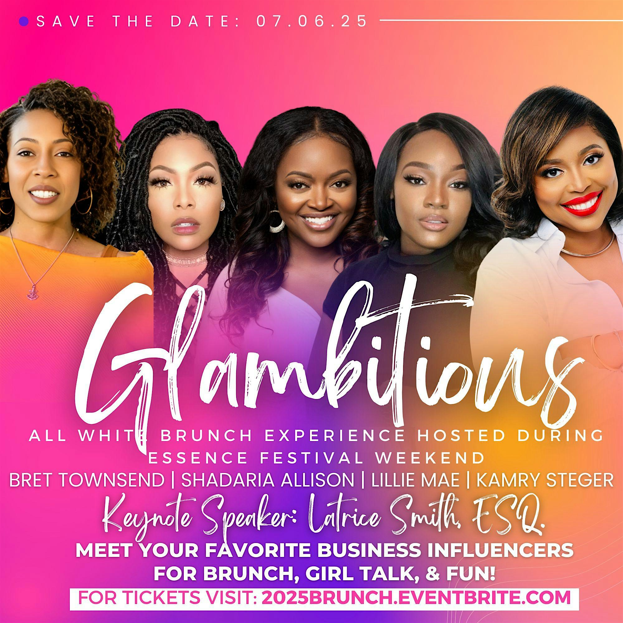 2025 (ESSENCE FEST) Glambitious All White Brunch – New Orleans, LA