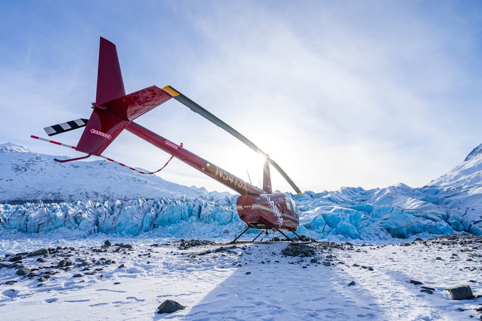 Book your Anchorage: Grand Knik Glacier Helicopter Tour with Landings experience today. Discover upcoming events, exciting activities, tours, places to eat, places to stay, and fun things to do in Anchorage, Alaska with PartyFixx.co.