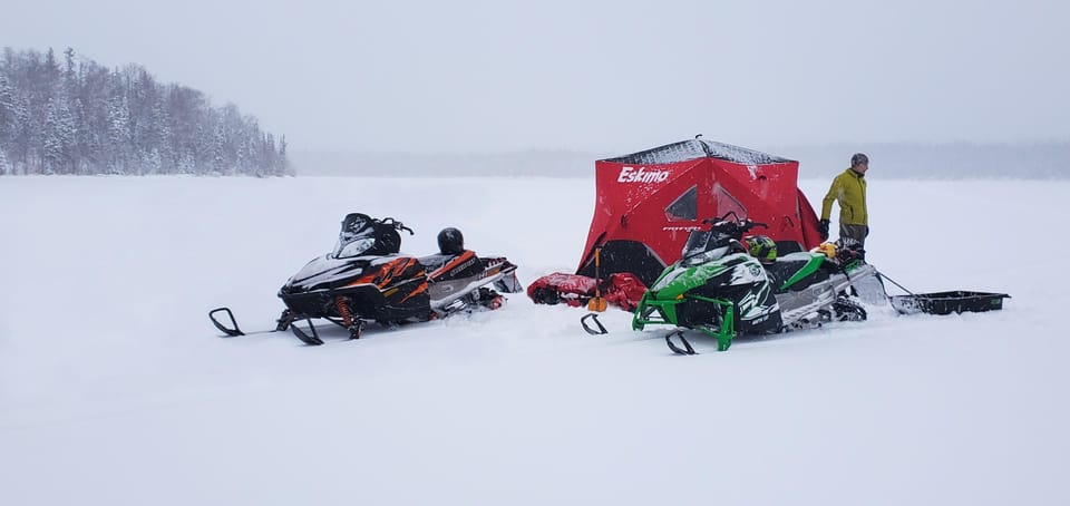 Book your Anchorage: Ice Fishing, Snowmobile ride & Transportation experience today. Discover upcoming events, exciting activities, tours, places to eat, places to stay, and fun things to do in Anchorage, Alaska with PartyFixx.co.