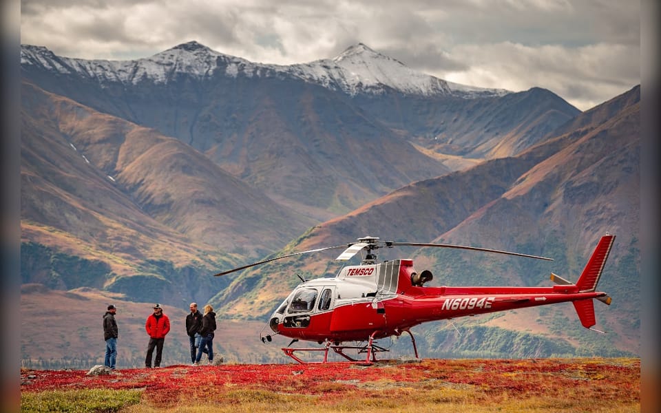 Book your Denali National Park: Helicopter and Hike Adventure experience today. Discover upcoming events, exciting activities, tours, places to eat, places to stay, and fun things to do in Denali National Park and Preserve, Alaska with PartyFixx.co.