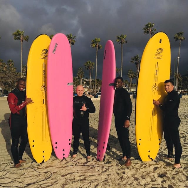 Book your Encinitas: Group Surf Lessons experience today. Discover upcoming events, exciting activities, tours, places to eat, places to stay, and fun things to do in California, California with PartyFixx.co.