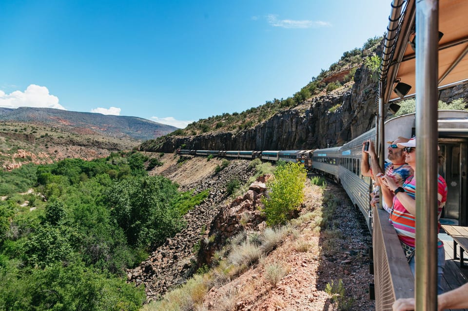 Book your From Sedona: Sightseeing Railroad Tour of Verde Canyon experience today. Discover upcoming events, exciting activities, tours, places to eat, places to stay, and fun things to do in Clarkdale, Arizona with PartyFixx.co.